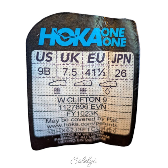 HOKA ONE ONE Clifton 9 Evening Sky Coral Blue Run Walking Sneaker Womens 9B - Picture 5 of 12